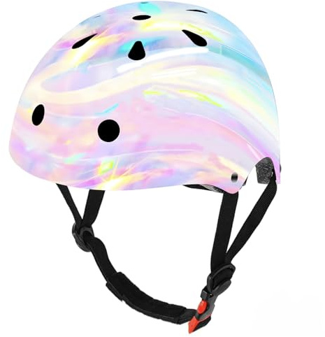 JEEFREE Adjustable Color Gradient Toddler Kids Bike Helmet for 3-5-8-14+Ages Girls Boys.Skateboard Bicycle Toddler Helmet 2-4 Years for Multi-Sports Cycling Scooter Inline Roller Skates Rollerblading