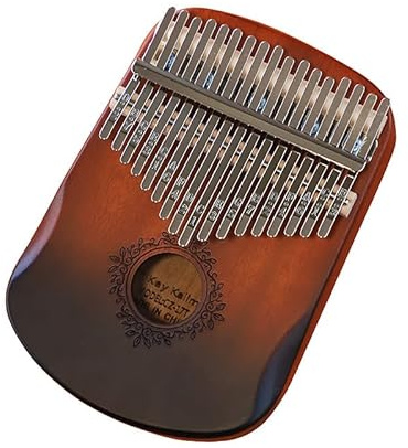 17 Keys Kalimba Thumb Piano, Ergonomic Portable Finger Piano, Retro Style Marimbas Finger Piano with Study Instruction and Tune Hammer, Music Gifts for Beginners Lovers Players