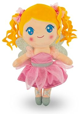 Teorema - Carlotta Bambola di Pezza Principessa delle Fiabe, Bambola Stoffa, Giocattolo per bambini, Altezza 30cm