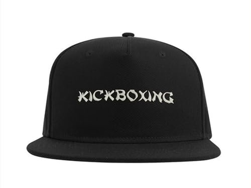 Lauthings Kickboxen Kampfsport Close Combat MMA Snapback Cap bestickt Fullcap Herren Mütze schwarz, Schwarz , Einheitsgröße