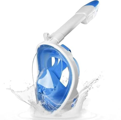 Spldsun Maschera Subacquea Completamente Asciutta, Maschere da Snorkeling per Adulti e Bambini, Maschera a Pieno Facciale con Campo Visivo di 180°, Sperimenta un Nuovo Modo di Fare Snorkeling