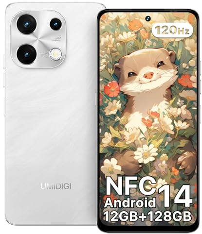 UMIDIGI Note 100 Handy, Android 14 Smartphone Ohne Vertrag, 120HZ Octa-Core, 12(6+6) GB+128GB Handy ohne vertrag, 6.8 Zoll, 50MP, Face & Fingerprint, NFC, 5000mAh, GPS, Dual SIM Smartphone