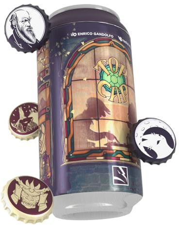 Blackrock Games Top Cap - Jeu de société pour 2 Joueurs - réflexion, Tactique et logique - Jeu Abstrait - 14 Ans et Plus - idéal en Couple ou Entre Amis - Petit Jeu - Rapide - règles Simples