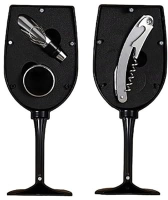 Set di apribottiglie per vino creativo in acciaio inox portatile Set apribottiglie per vino creativo Styling di alta qualità durevole Set di vino (E)