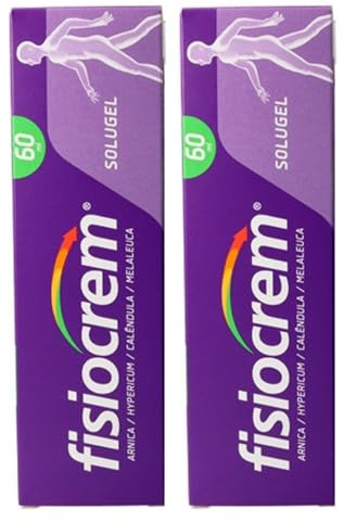 Fisiocrem | Solugel Creme | 120ml Pack 2x60ml | Creme musculare | Bem-estar graças ao seu efeito reconfortante