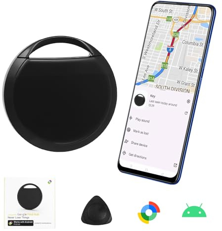 KozyOne Android Air Tracker - Smart Tracker Tag for Pets, Keys & Luggage with Real-Time Global Tracking via Google's Find Hub App, 1 Pack