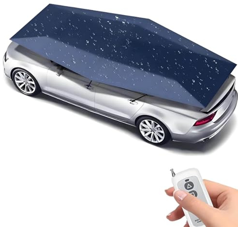 Automatic Car Umbrella, Retractable Sun Shade Tent Cover for Outdoor Car Protection, Folding Portable Roof Canopy, Electric Movable Car Cover
