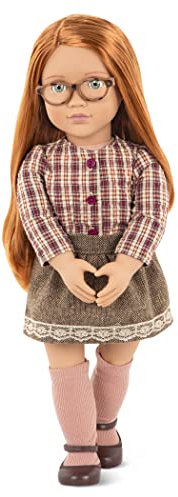 Our Generation April Doll, children play toy18-Inch School Doll for Girls Featuring Beautiful with Long Red Hair and 6-Piece Clothing Set � Perfect for Creative Play and Imaginative Adventures
