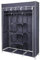 Mondeer Kleiderschrank, Stoffschrank für Schlafzimmer, Stoffschrank, roßes Stauraum, Stabiler Schrank, für Schlafzimmer, Ankleidezimmer, 150x45x175cm, Grau