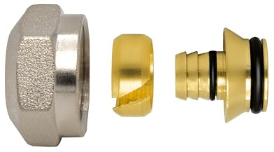 VARIOSAN Klämfäste för 14 x 2 mm värmerör 14252, 2 stycken, 3/4 tum, för kranblock och golvvärme, Eurokonus