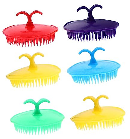 12St Massage-Shampoo-Bürste kopfmassagegerät aus silikon Kamm zum Toupieren der Haare Haarbürste Kämme reinigungsbürste leichte Kopfhautreiniger Schuppenentfernung Massagebürste