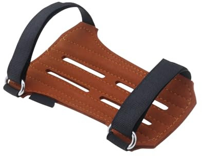 Create idea Outdoor-Armschutz für Bogenschießen Bogenschießen-Schutzausrüstung Outdoor-Armschutz mit Umgekehrtem Haar Geeignet für Traditionellen Bogenschießen-Unterarmschutz Braun