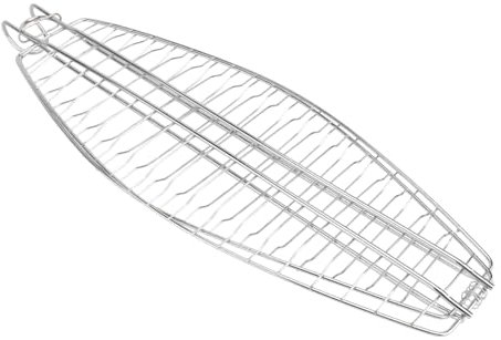 BESPORTBLE Pinzas Para Pescado Parrilla Cesta Con Gancho Para Parrilla De Pescado Malla Antiadherente Herramienta Para Barbacoa Asar