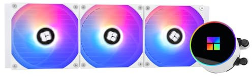 TR Frozen Magic 360 Blanco ARGB V2 Enfriador de agua CPU, bomba eficiente controlada por PWM, para AMD / AM4 / AM5, Intel LGA1150 / 1151/1200 / 2011/1700/1851
