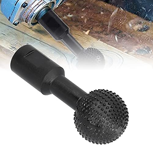 Tyenaza Fresa giratoria esférica, accesorio para carpintería de acero al carbono, para marcado, pulido y grabado de carpintería de 5/8 a 11 pulgadas