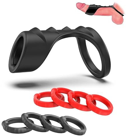 9 St Mjuka Stretchbara Drakmotiv Träningsringar (9 Ringar), 1 Elastisk Träningsring Med Drakfjäll Textur + 8 Svarta & Röda Yogaringar För Män, Vattentäta