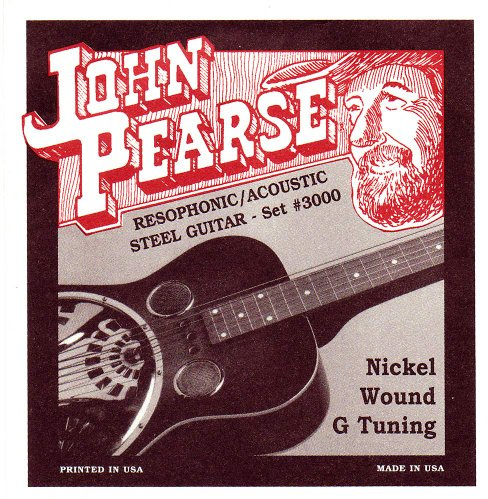 John Pearse P3000 - Juego de cuerdas para guitarra de níquel