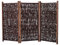 Weidenparavent | Maß 180x120 cm (Breite x Höhe) | dreiteilig mit Einer Flügelbreite von je ca 60 cm | aus wetterfesten Weidenruten mit Holz-Rahmen | Stellwand | Raumteiler | Spanische Wand