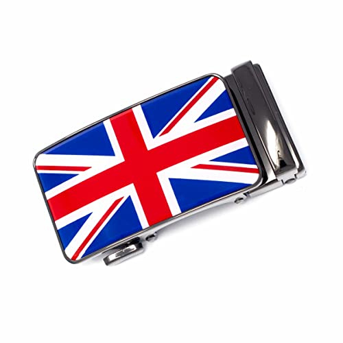 QHA Mens Ratchet Automatic Belt Buckle Only Replacement For 35mm Wide Belts Gift Q98A04