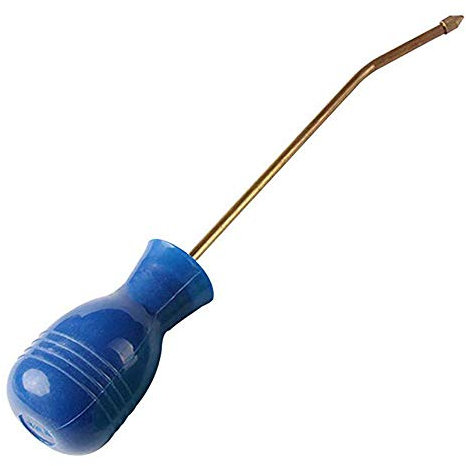 Ant Repellent Powder Nozzle Pest Powder Drip Pipette Insecticide Applicator Against Ants Pests for Garden Home Travel Made of Copper White/Blue