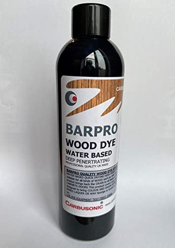 Carbusonic Barpro Wood Stain dye Water Based Professional Quality pigments for All Wood Types 250ml (Mahogany Red)