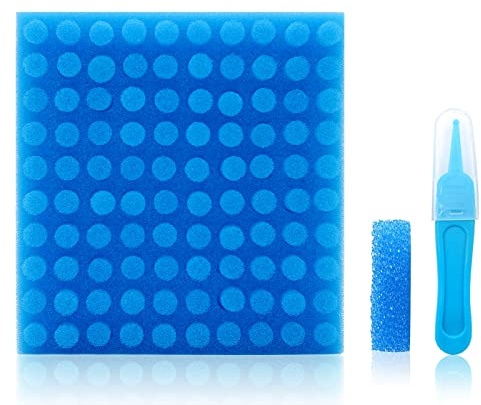 Nasal Aspirator Hygiene Filters 100PCS, Replacement for NoseFrida Nasal Aspirator Filters Safe Environmental, BPA, Phthalate & Latex-Free (100 Count +Tweezer)