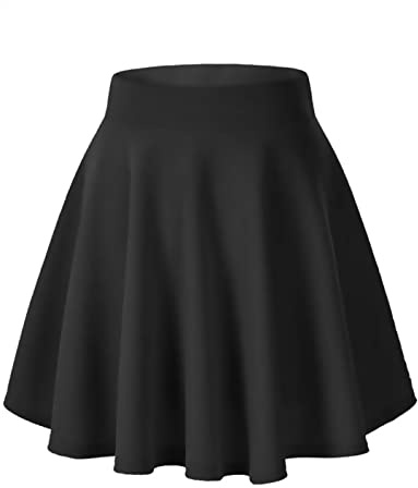 C K CrisKat Falda para Niñas Falda Corta Plisada de Punto para Niñas Faldas Patinador Danza Tenis Disfraz (11-12 Años, Negro)