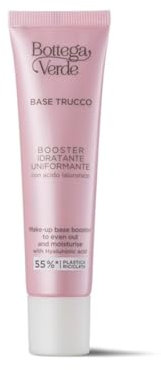Bottega Verde - Base Trucco Booster, 25 ml, Idratante Uniformante, con Acido Ialuronico