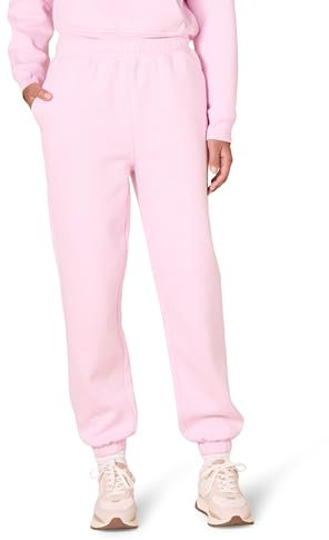 Amazon Essentials Pantalon de Jogging Décontracté, Taille Haute (Disponible en Grandes Tailles) Femme, Rose Pastel, XL