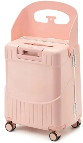 Ride on Suitcase for Kids Lock Lock Port- on Suitcase con sedile e ruote da spinner bagagli compartimentali con cravatte con ganci tod e borse per viaggiare, uscire (stile 2), cavalcare sulla valigia