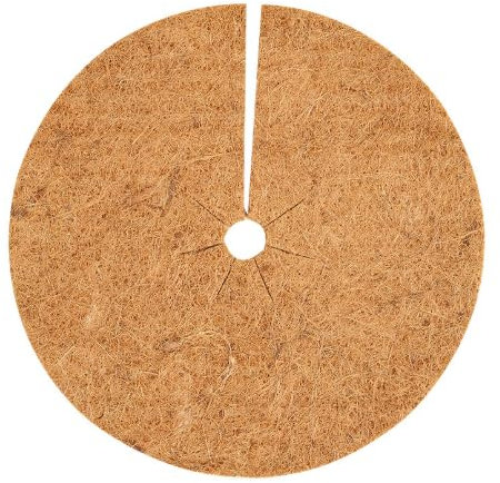 Abiyou 6 Pièces Tapis de Coco Plantes, Tapis de Protection des Plantes, Disque de Protection Plante, Disque Fibre de Coco, Disque de Paillage Coco, pour Plantes Antigel, Protection des Plantes