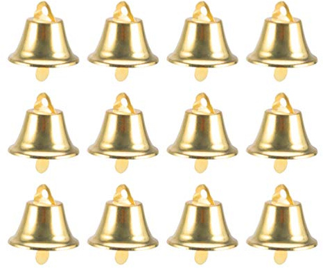 VICASKY 100piezas Campanas Colgantes de Miniatura para Decoración Navideña como Adornos Vintage para Bodas y Manualidades Campanas Pequeñas