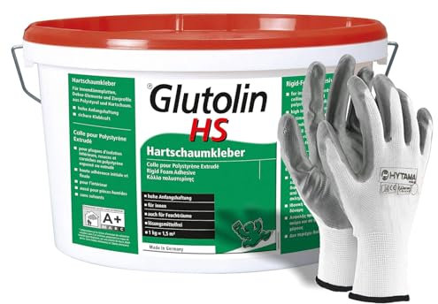 Colla Glutolin Hs 8 Kg Colla per Depron Collante per Pannelli Isolanti DEPRON, in Omaggio 1 paio di guanti in nitrile