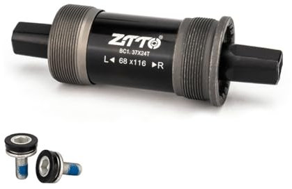 HOUSON Fahrrad Innenlager, Fahrrad Tretlager 68-73MM Vierkant BSA Quadratisches Tretlagergehäuse Tretlagerachsen für Fahrrad 116mm