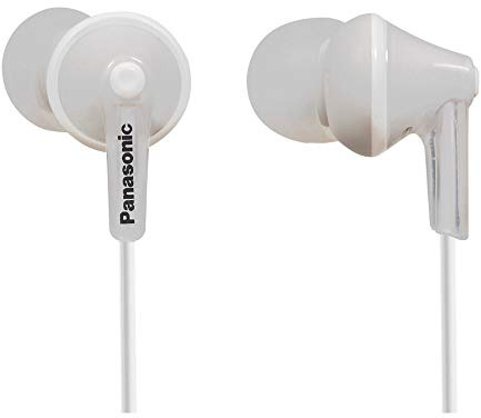 Panasonic Wired Earphones - Wired, White (RP-HJE125-W)