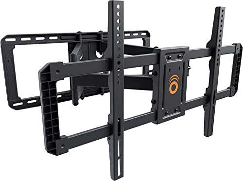 ECHOGEAR Full Motion TV Wall Mount for Big TVs Up to 86 TVs - Smooth Swivel, Tilt, & Extension - Universal Design Works with Samsung, Vizio, TCL & More - Includes Drilling Template - EGLF2