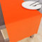 Encasa XO Table Runner Größe 32x230 cm | Baumwoll -Leinwand Stoff | Orange Solid Color | Waschbarer und dauerhaft