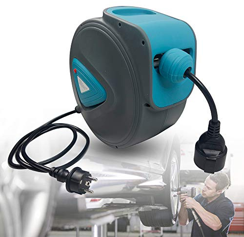 ACXIN Avvolgicavo automatico, 20 m, supporto da parete girevole a 180°, di alta qualità e durevole, con cavo