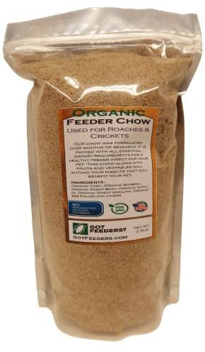 2.5Lbs Organic Dubia Roach Feeder Chow for Raising Dubia Roaches & Crickets - Non-GMO (40oz)
