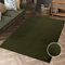 Hochflor Teppich Wohnzimmer - Einfarbig Basil, Oliv-Grün - 120x170 cm - Super Soft Polyester, Samtig-Flauschiger Flor - Fell-Teppiche für Schlafzimmer, Esszimmer, Arbeitszimmer