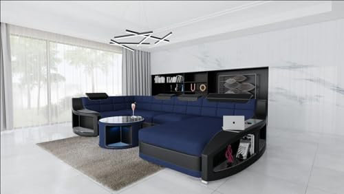 Rayy Concept Sofa Echtleder, Stoff oder Kunstleder U Form | Verdi Model erhältlich