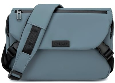 GLITZALL Bolso de hombro para hombre: elegante y versátil bandolera para universidad, oficina y viajes, azul