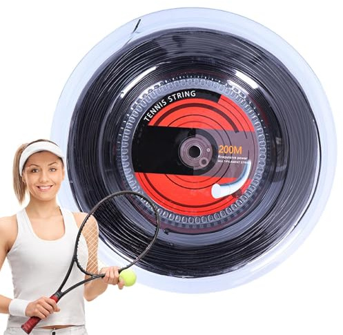 Corda per racchette da tennis, corda da tennis, corda elastica da 656 piedi, corda da 16 G/1,35 mm, 3junior e giocatori avanzati, migliora l'esperienza di battito, da tennis