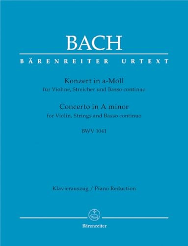 Concerto for Violin in A minor (BWV 1041) (Violin & Piano)
