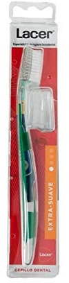 LACER - Cepillo de Dientes Extrasuave, Para Hiperestesia Dental, Ideal Encías Delicadas, Filamentos Tynex, Máxima Eficacia, Elimina la Placa Bacteriana