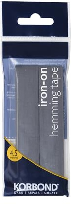 Korbond Cinta para dobladillos Color Gris de 4,5 m