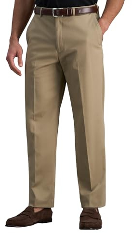 Haggar Men's Classic Fit Premium No Iron Khaki Pant
