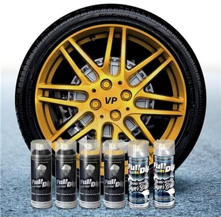 Sophisticauto Abnehmbare Lack-Packung Full Dip 4+2 Gold Chrom Metallic glänzend