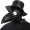 Creepy Party Pest Doktor Maske Schwarz Leder Lange Nase Vogelschnabel Steampunk Masken Kostüm Requisiten für Masquerade Ball Halloween Party Karneval Cosplay
