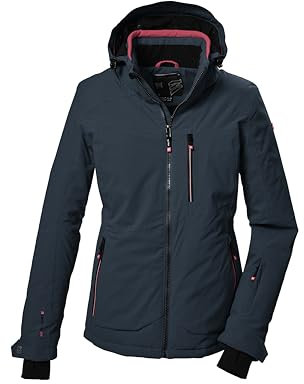 killtec Damen SkijackeFunktionsjacke mit abzippbarer Kapuze und Schneefang KSW 36 WMN SKI JCKT, hellpetrol, 40, 41970-000
